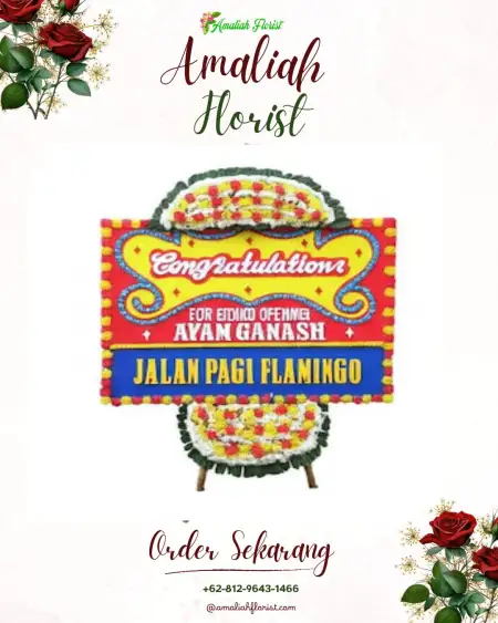 Sewa Papan Bunga Banda Alam